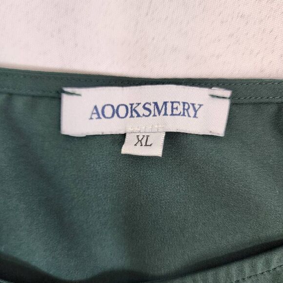 Chic Teal Maxi Dress with Belt - Picture 5 of 8